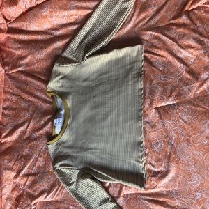 Stripped yellow pullover